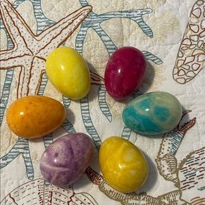6 Marble Easter eggs